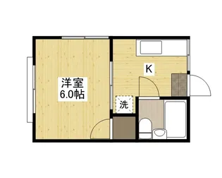 井口ハイツ【2階】の間取り