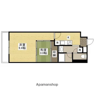 クレベール相原【1階】の間取り