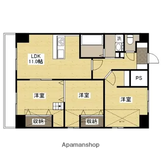 グランドポレストーネ大手町【12階】の間取り