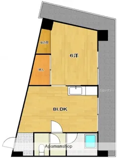 和秀大須賀ビル【4階】の間取り