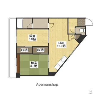 下田ハイツ【4階】の間取り