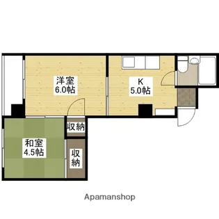 第一山長ビル【4階】の間取り