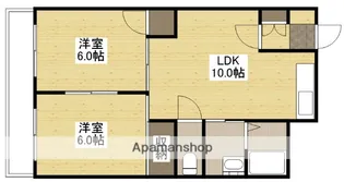 グロワール広瀬【8階】の間取り