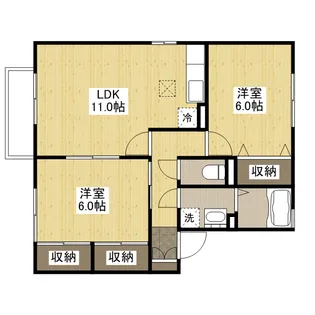 セジュール行友2【1階】の間取り
