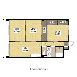 庚午グリーンハイム【3階】の間取り