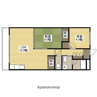 エクセルK−1【4階】の間取り