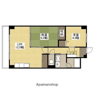 エクセルK−1【4階】の間取り