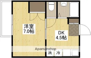 セジュール天水【1階】の間取り