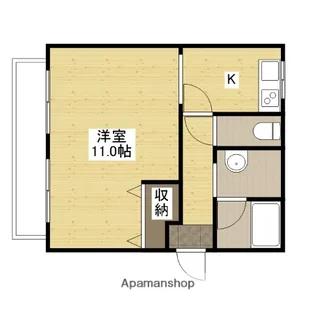 アーバン祇園【3階】の間取り
