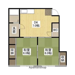 上田第2アパート【1階】の間取り