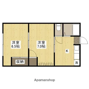 木本アパート【2階】の間取り