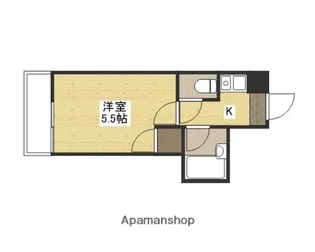 スタープラザ三篠【6階】の間取り