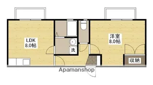 グランディーY【1階】の間取り