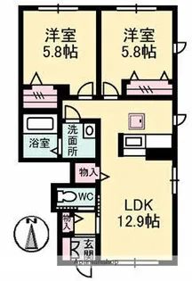 ストーンヘッド【1階】の間取り
