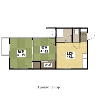 中田ビル(土橋)【4階】の間取り