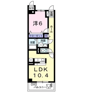 ラフィーネ東野【2階】の間取り
