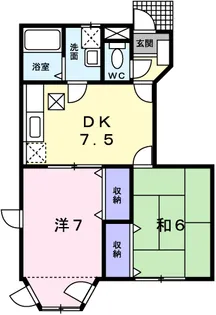 ベルグレース【1階】の間取り