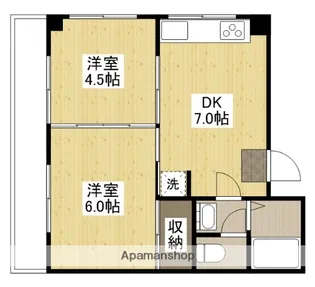 河元ビル【4階】の間取り