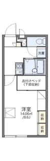 レオパレスセジュール藤【1階】の間取り
