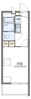 レオパレス南の風【102号室】の間取り