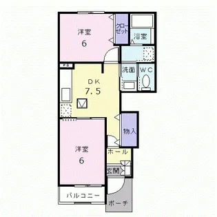 グレンツェン壱番館【1階】の間取り