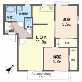 フレグランスKM A棟【2階】の間取り