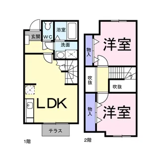 ニュークレストール光ケ丘【1階】の間取り