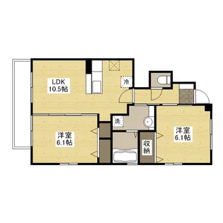 グリーンスフィア【1階】の間取り