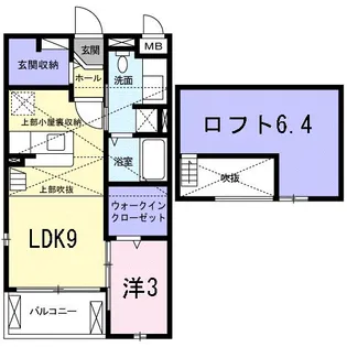 メゾン・ド・ソレイユ【2階】の間取り