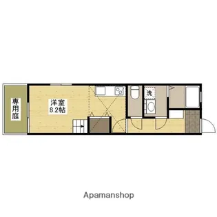アメニティ庚午【1階】の間取り