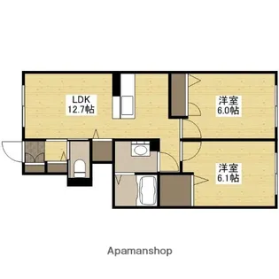 カーサフェリーチェ【1階】の間取り