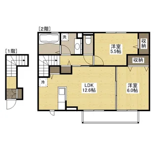 サンクレール【2階】の間取り