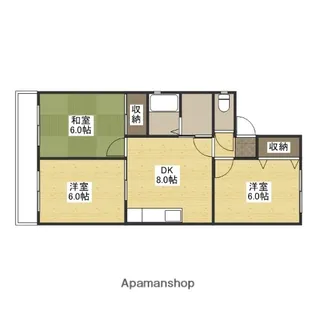 セジュール川内【2階】の間取り