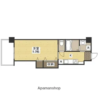 ノーブル縮景園【10階】の間取り