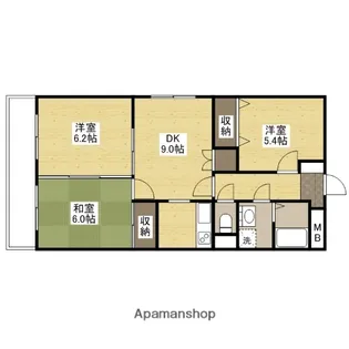 ユーミー尾和【3階】の間取り