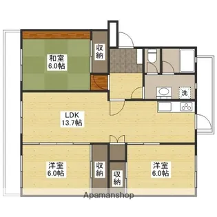 K’S B KAIROEN C棟【2階】の間取り