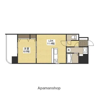 ビリオネアS竹屋【3階】の間取り