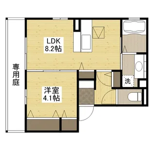AVENUE城山【1階】の間取り