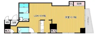 159BLDG【101号室号室】の間取り
