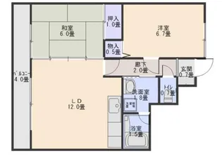 アネックスイシダ【202号室号室】の間取り