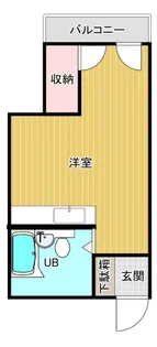 コウノビル【704号室号室】の間取り