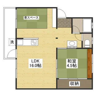 広島県広島市東区山根町【マンション】の間取り