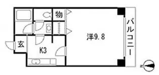 グランドール倭【301号室号室】の間取り