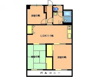 広島県広島市安佐南区緑井2丁目【マンション】の間取り