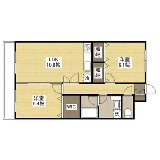 VERDURE川内【2階】の間取り