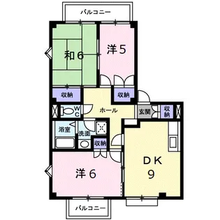 スクウェアガーデン緑井【2階】の間取り