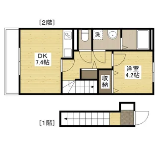 コンフォート矢賀【2階】の間取り