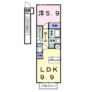 エクセレントS【2階】の間取り