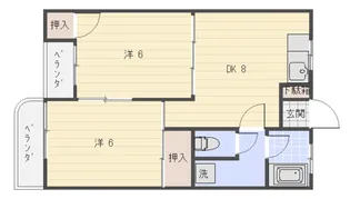 舟入プラザ【601号室号室】の間取り