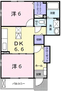 モデッサ2番館【1階】の間取り